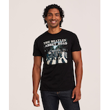 Logo T-shirt Men's Beatles Abbey Road Graphic Short Sleeve T-shirt Front_Flat