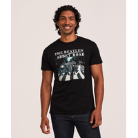Logo T-shirt Men's Beatles Abbey Road Graphic Short Sleeve T-shirt Front_Flat