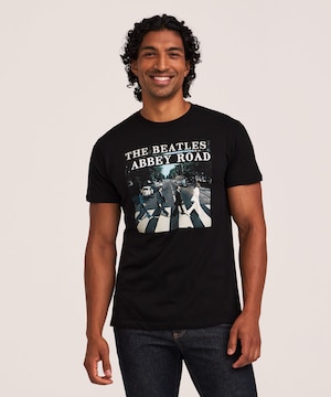 T-shirt graphique à manches courtes Abbey Road des Beatles pour hommes, Logo T-shirt