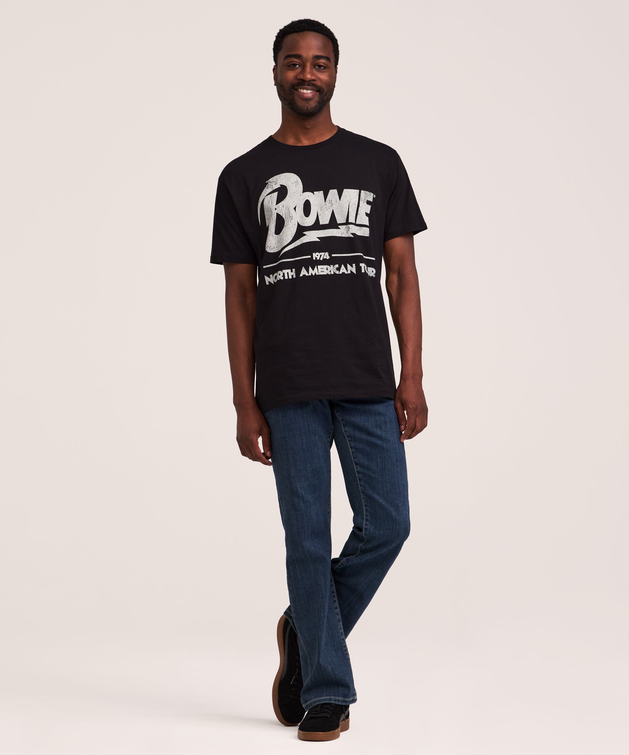 Men's David Bowie 1974 Tour Graphic T-Shirt