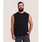 Denver Hayes Men's 50 Wash Crew Neck Muscle Shirt Front_Flat