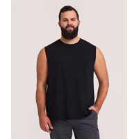 Denver Hayes Men's 50 Wash Crew Neck Muscle Shirt Front_Flat