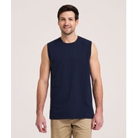 Denver Hayes Men's 50 Wash Crew Neck Muscle Shirt