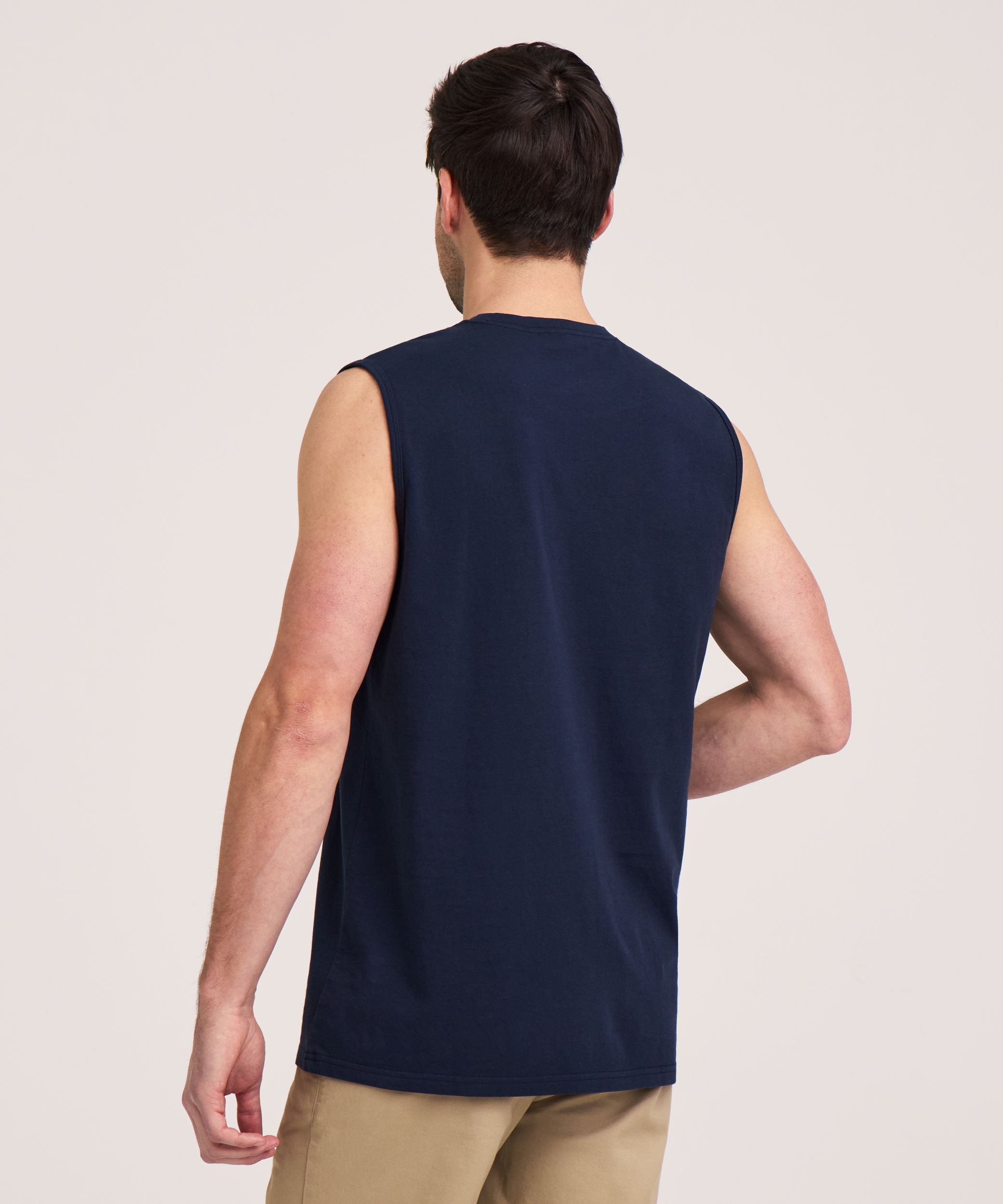 Denver Hayes Men's 50 Wash Crew Neck Muscle Shirt