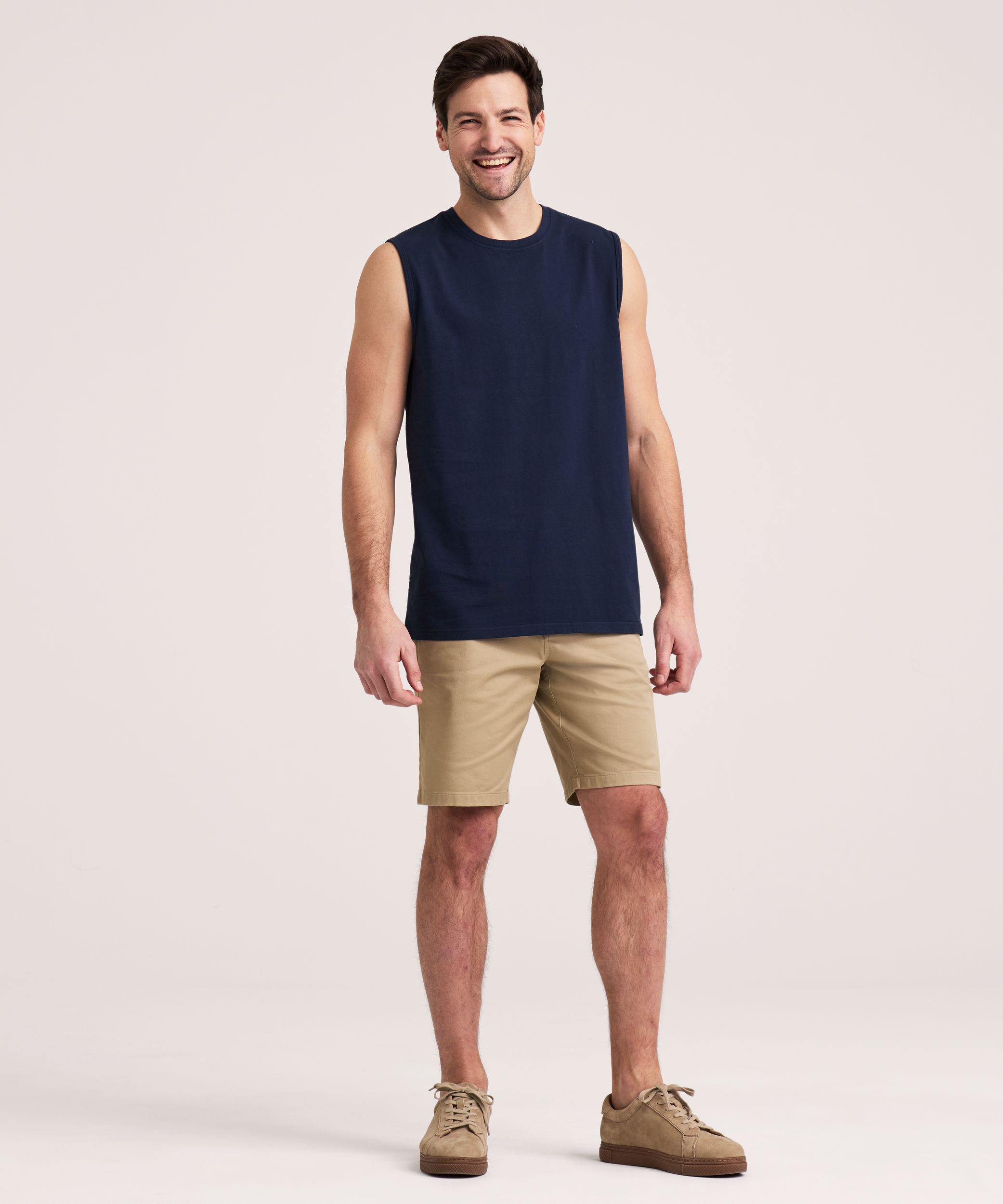 Denver Hayes Men's 50 Wash Crew Neck Muscle Shirt