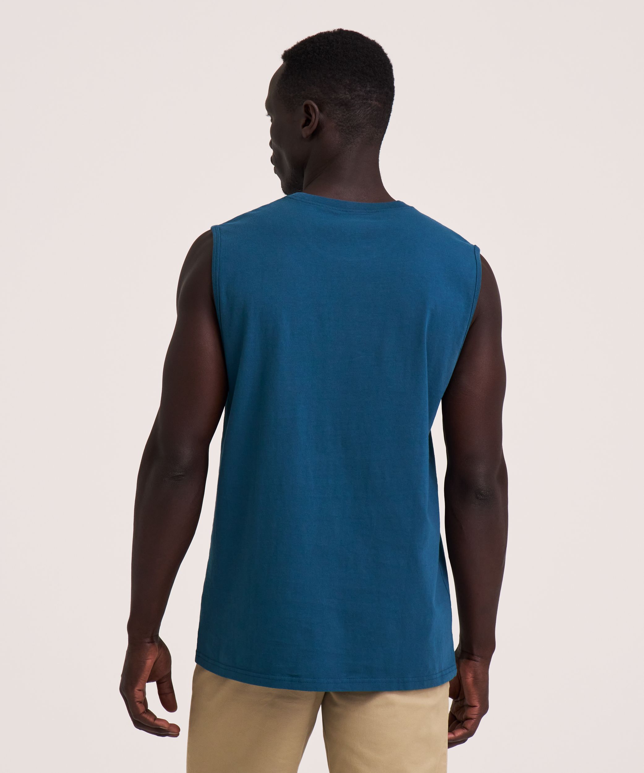 Denver Hayes Men's 50 Wash Crew Neck Muscle Shirt