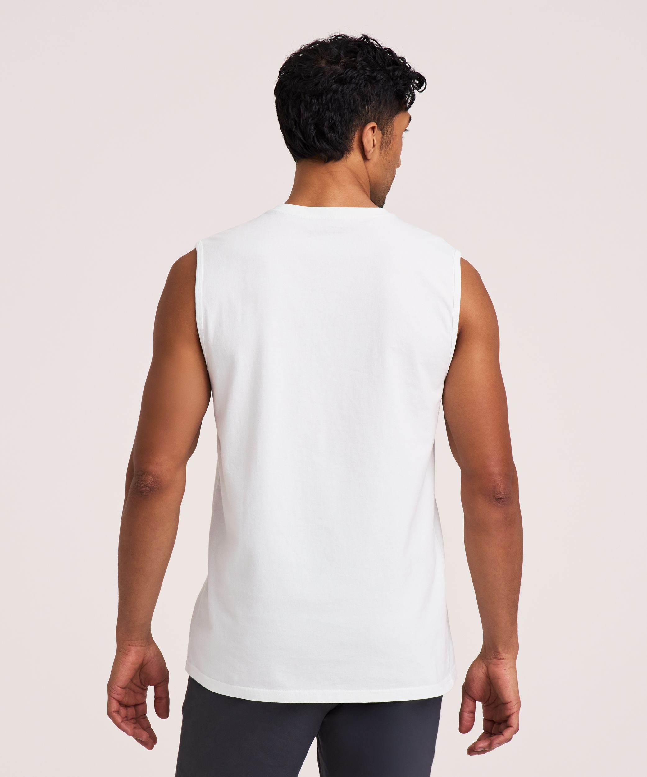 Denver Hayes Men's 50 Wash Crew Neck Muscle Shirt