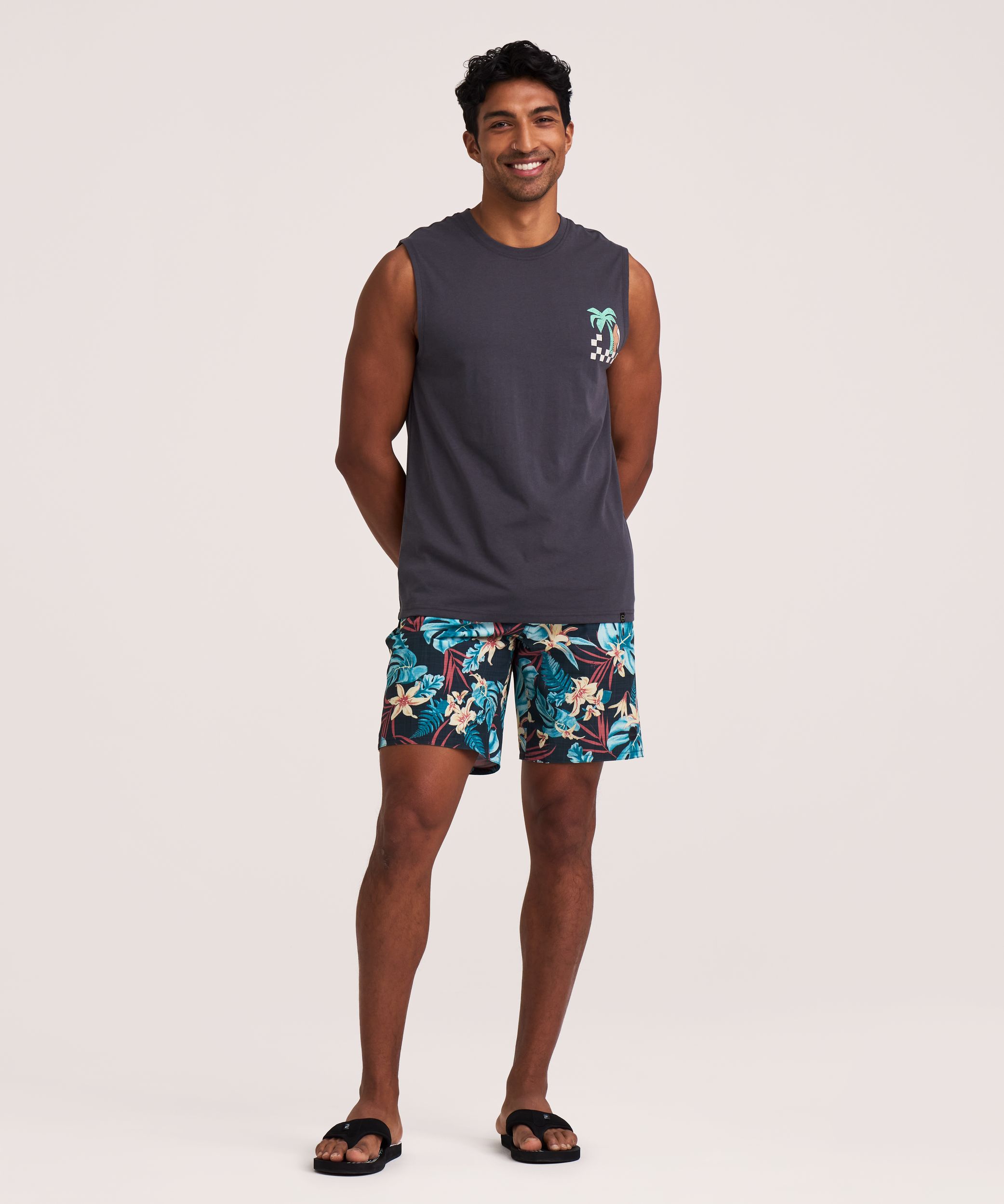 FarWest Men's Graphic Muscle Top
