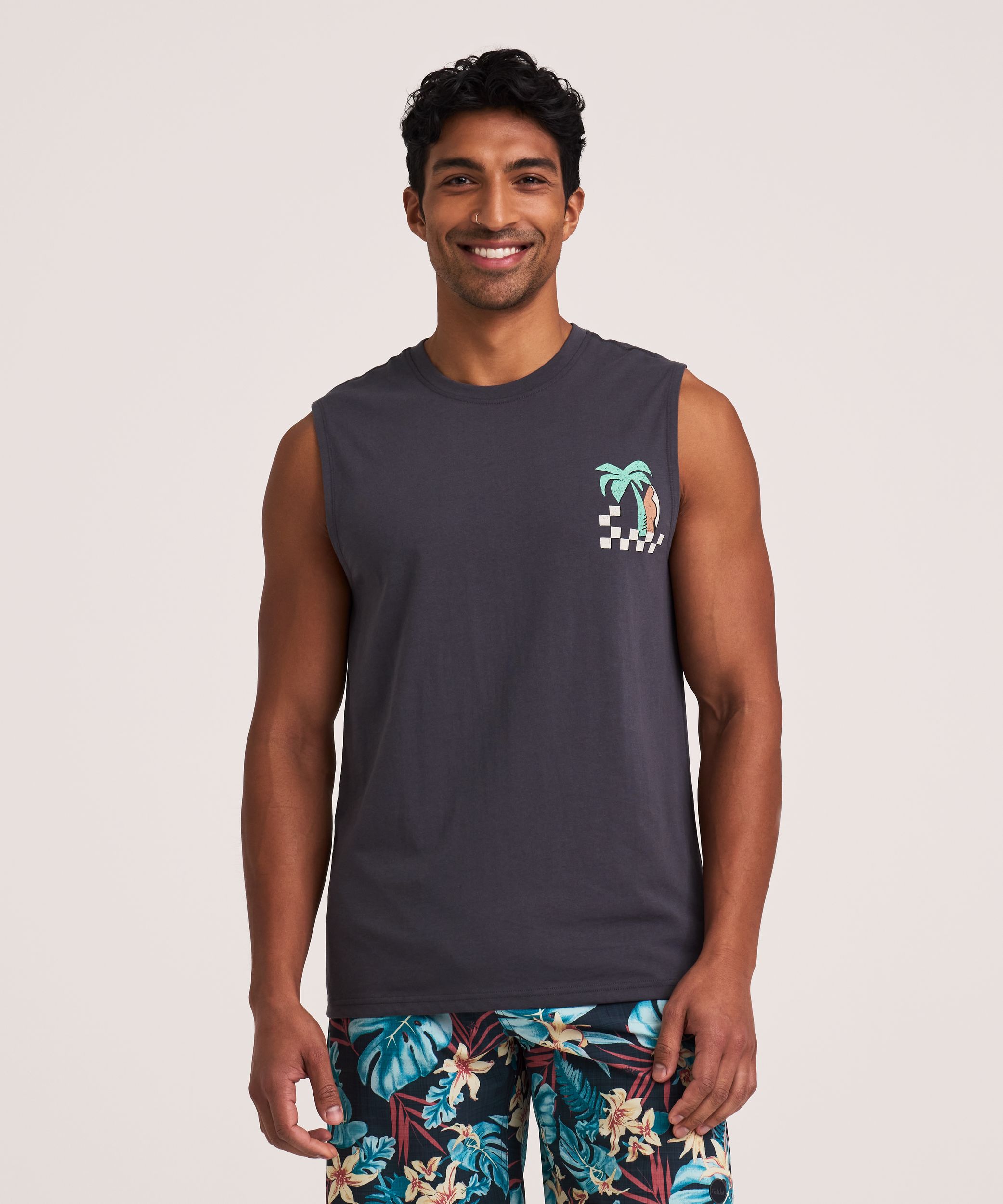 FarWest Men's Graphic Muscle Top