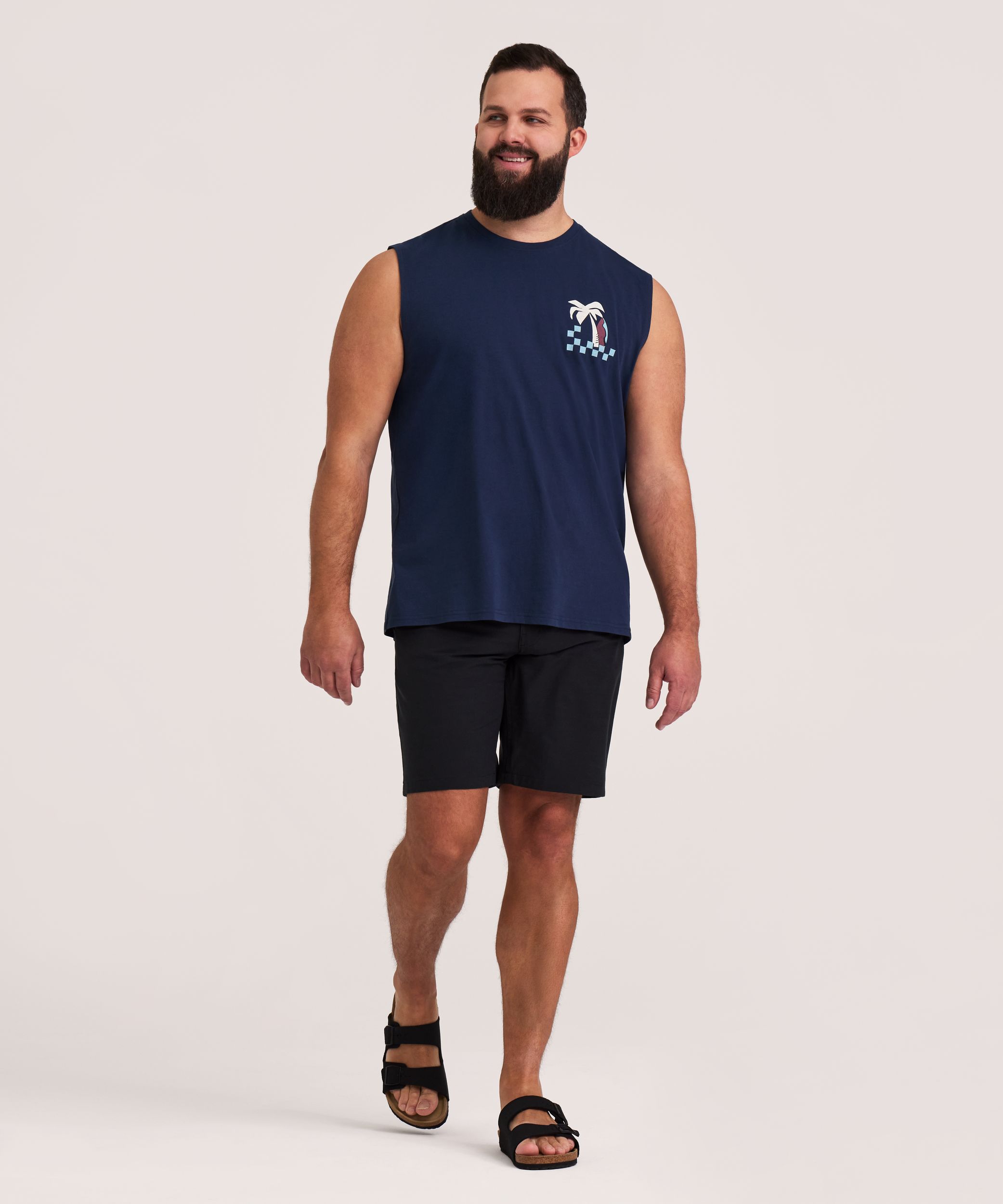 FarWest Men's Graphic Muscle Top