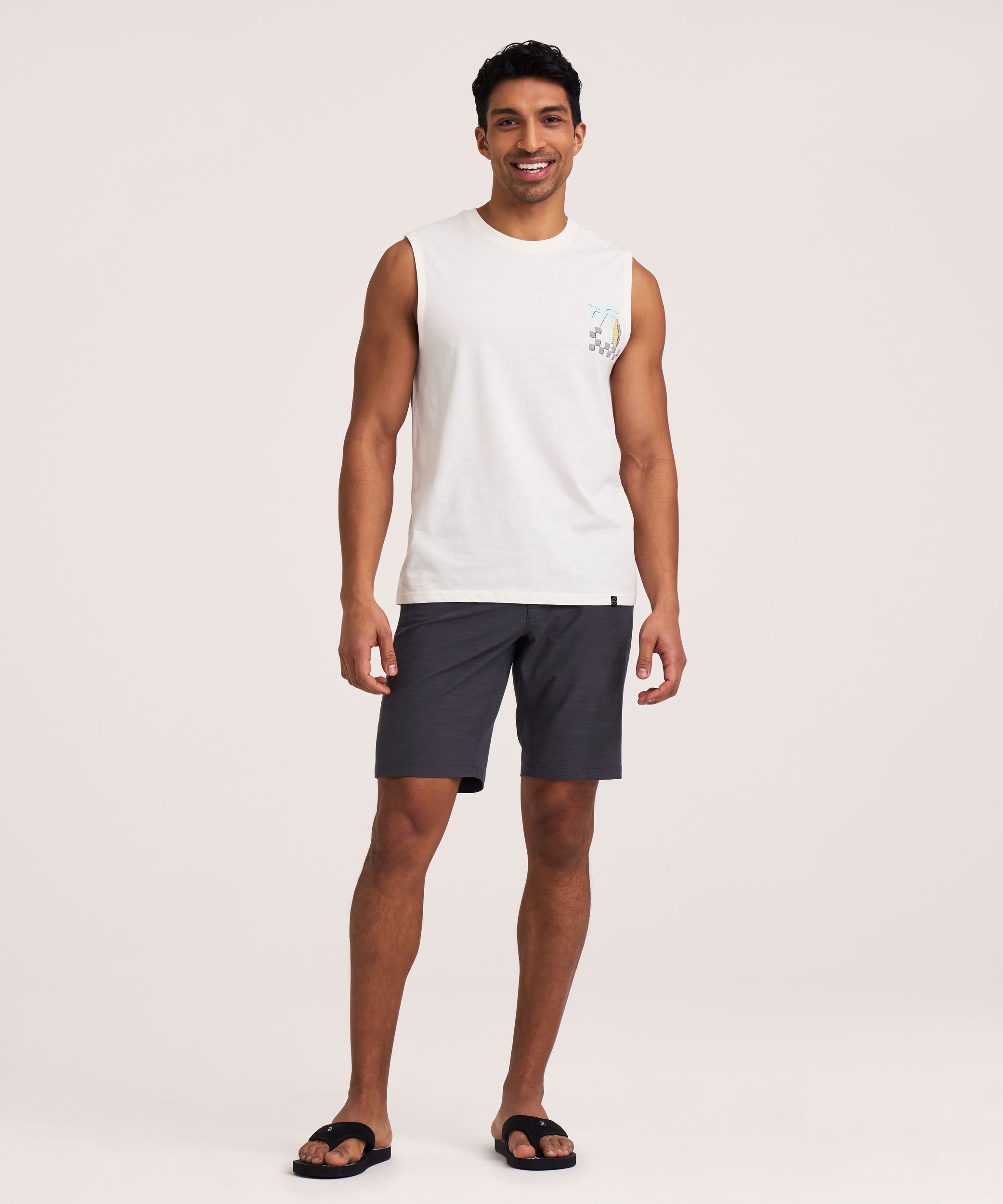FarWest Men's Graphic Muscle Top