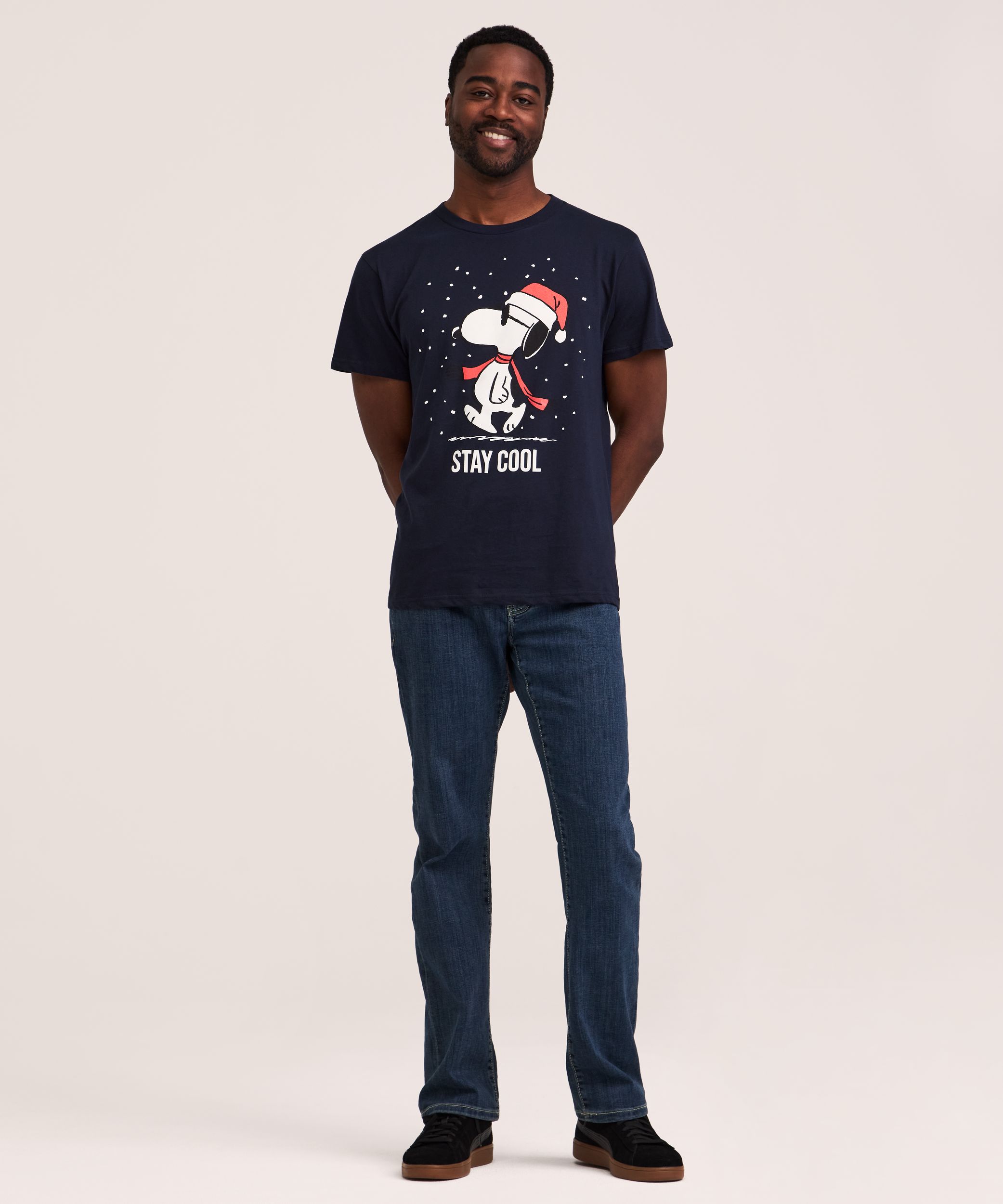 Men's Holiday Snoopy Stay Cool Graphic T-Shirt
