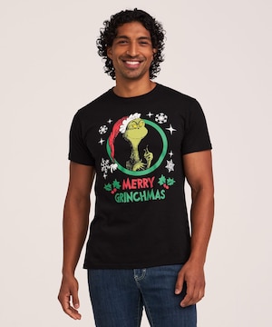 Logo T-Shirt Men's Holiday Merry Grinchmas T-shirt