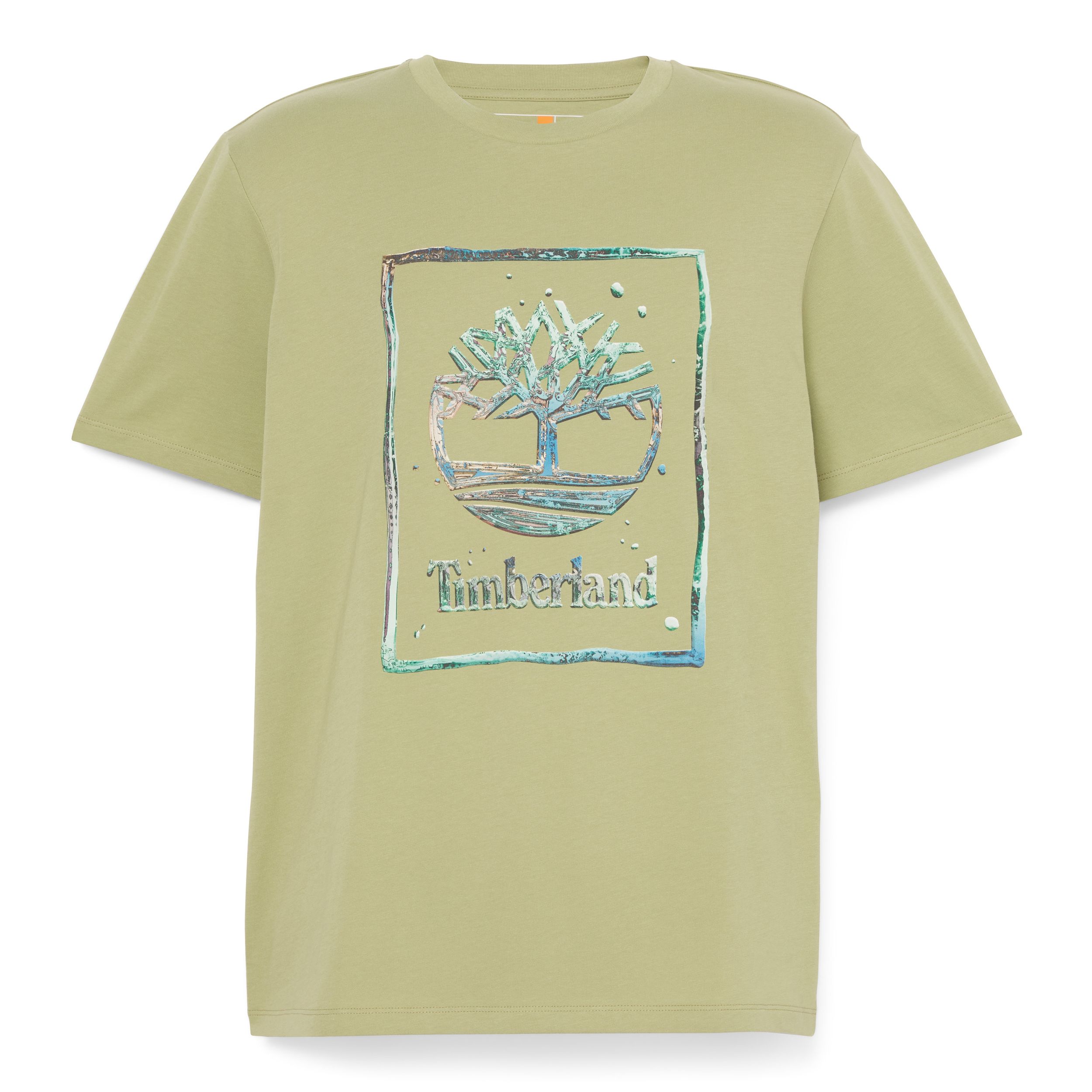 Timberland Men's Short Sleeve T-Shirt Regular Water Stack Logo T-Shirt