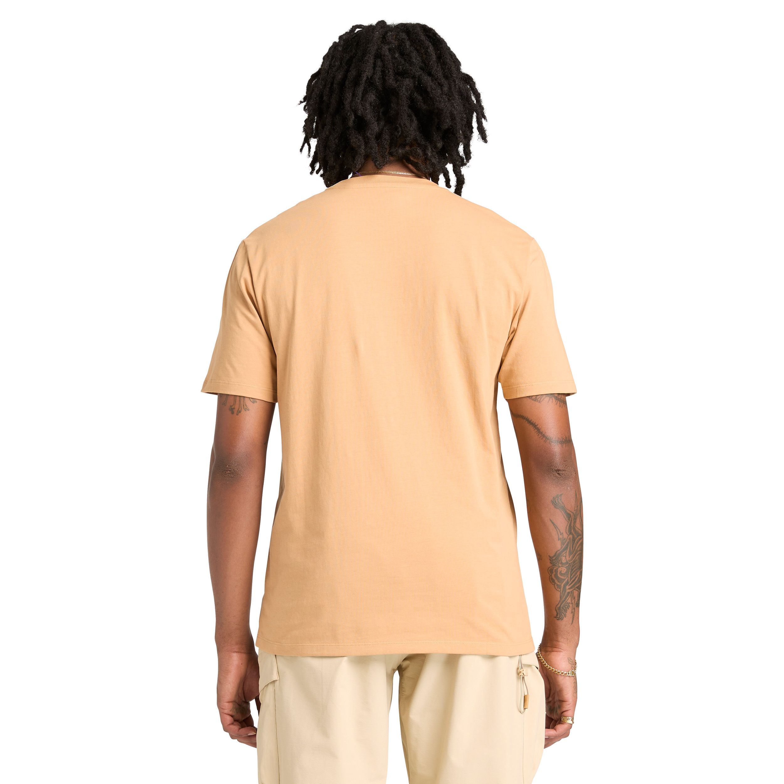 Timberland Men's Short Sleeve T-Shirt Regular Water Stack Logo T-Shirt