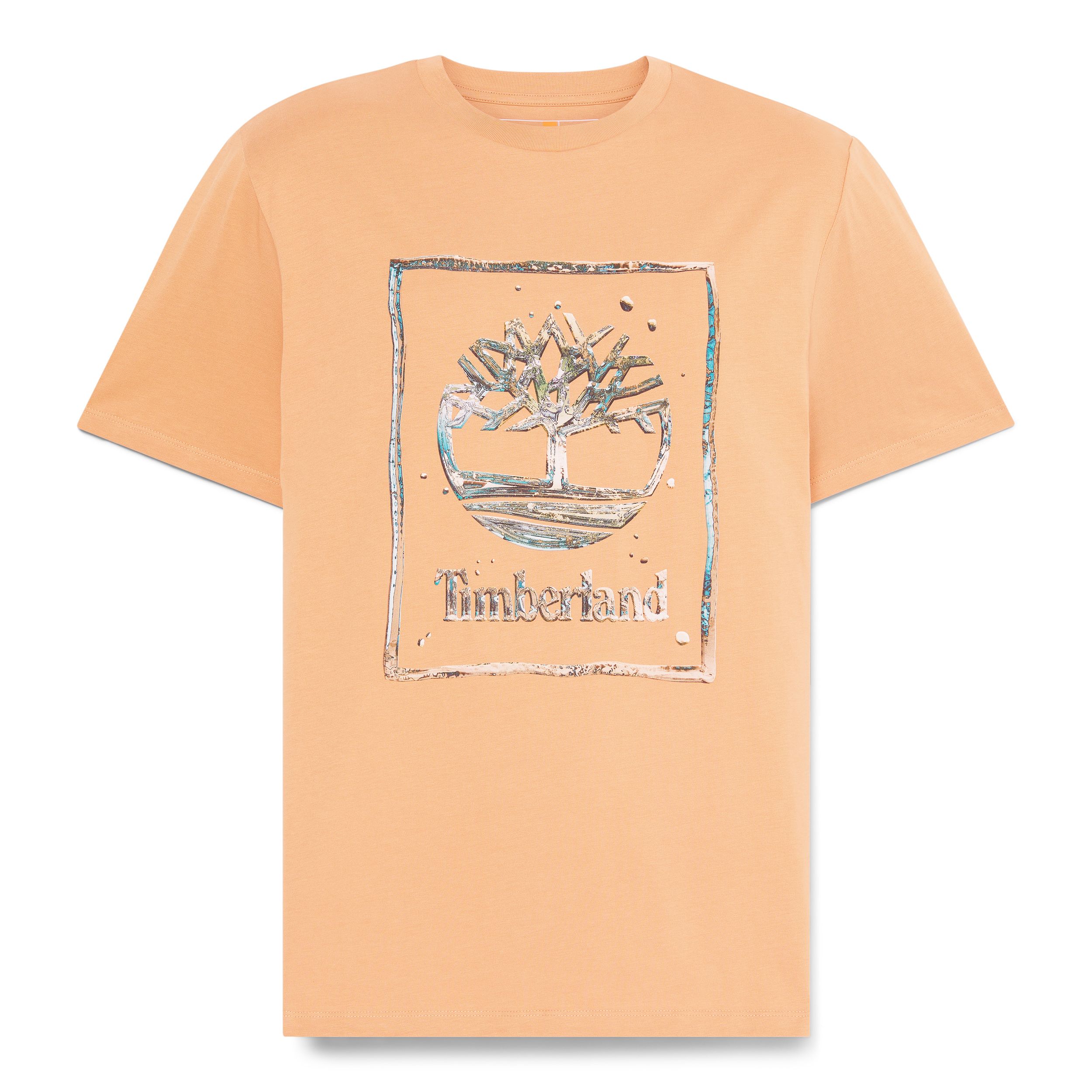 Timberland Men's Short Sleeve T-Shirt Regular Water Stack Logo T-Shirt