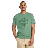 Timberland Men's Garment Tree Embroidered Short Sleeve T-Shirt Front_Flat