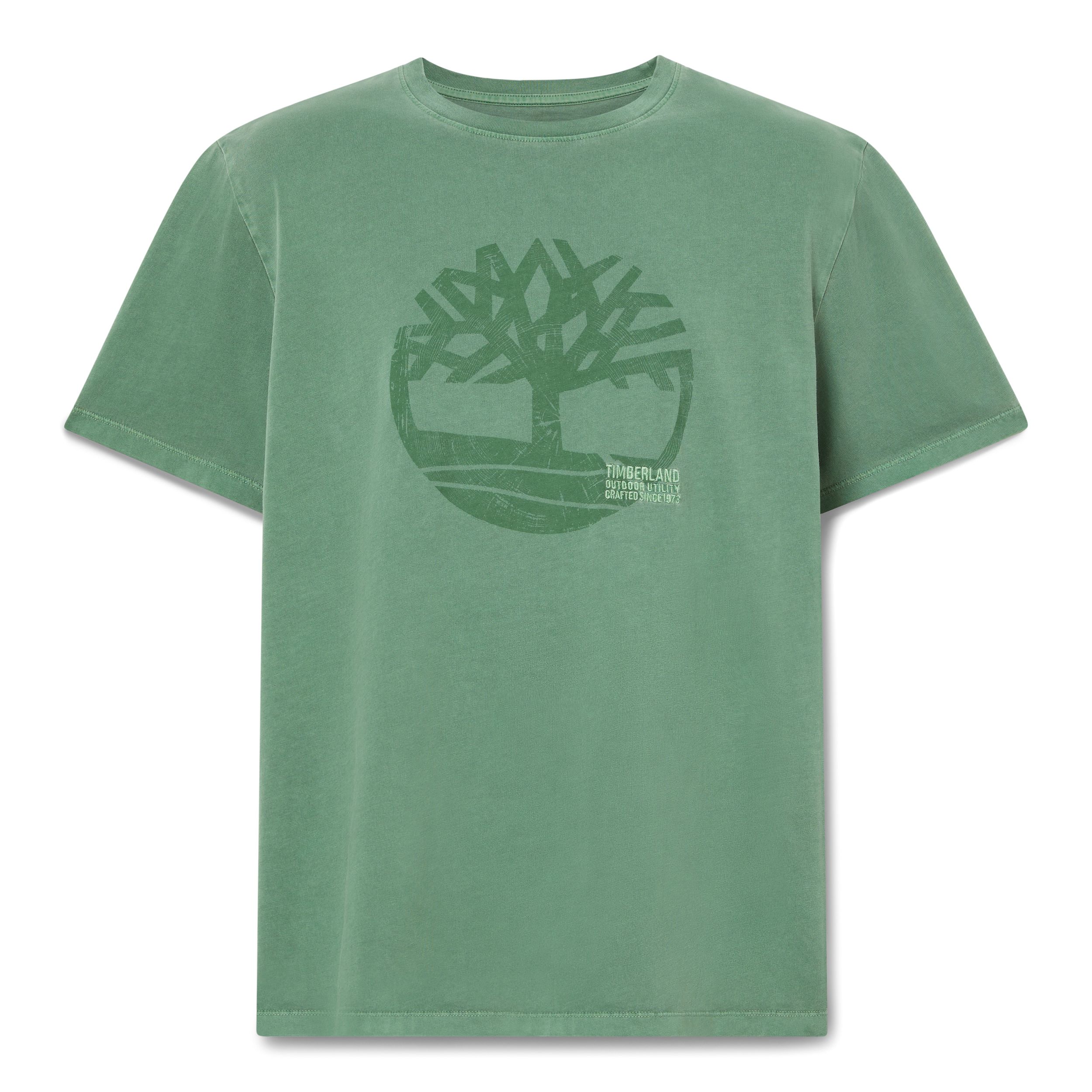 Timberland Men's Garment Tree Embroidered Short Sleeve T-Shirt