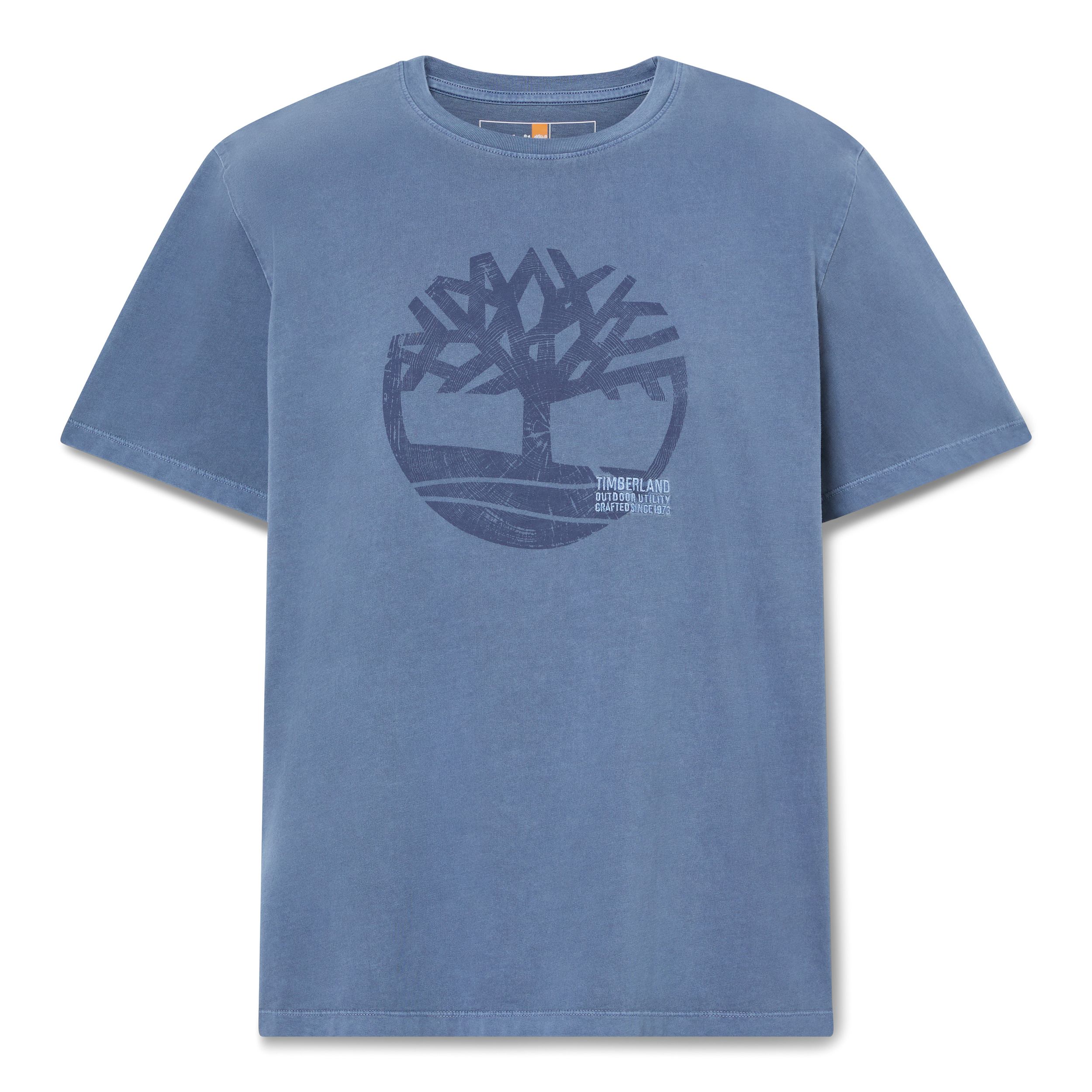 Timberland Men's Garment Tree Embroidered Short Sleeve T-Shirt