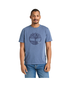Timberland Men's Garment Tree Embroidered Short Sleeve T-Shirt