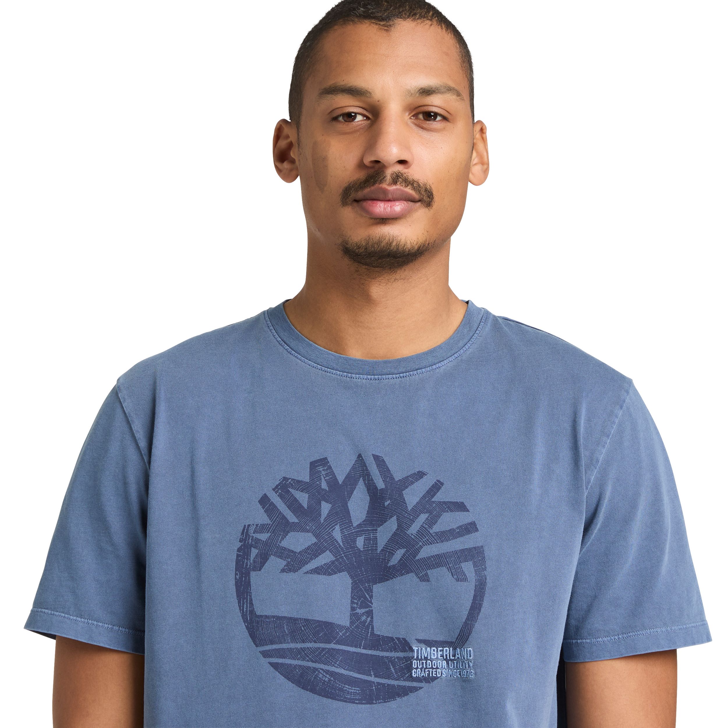 Timberland Men's Garment Tree Embroidered Short Sleeve T-Shirt