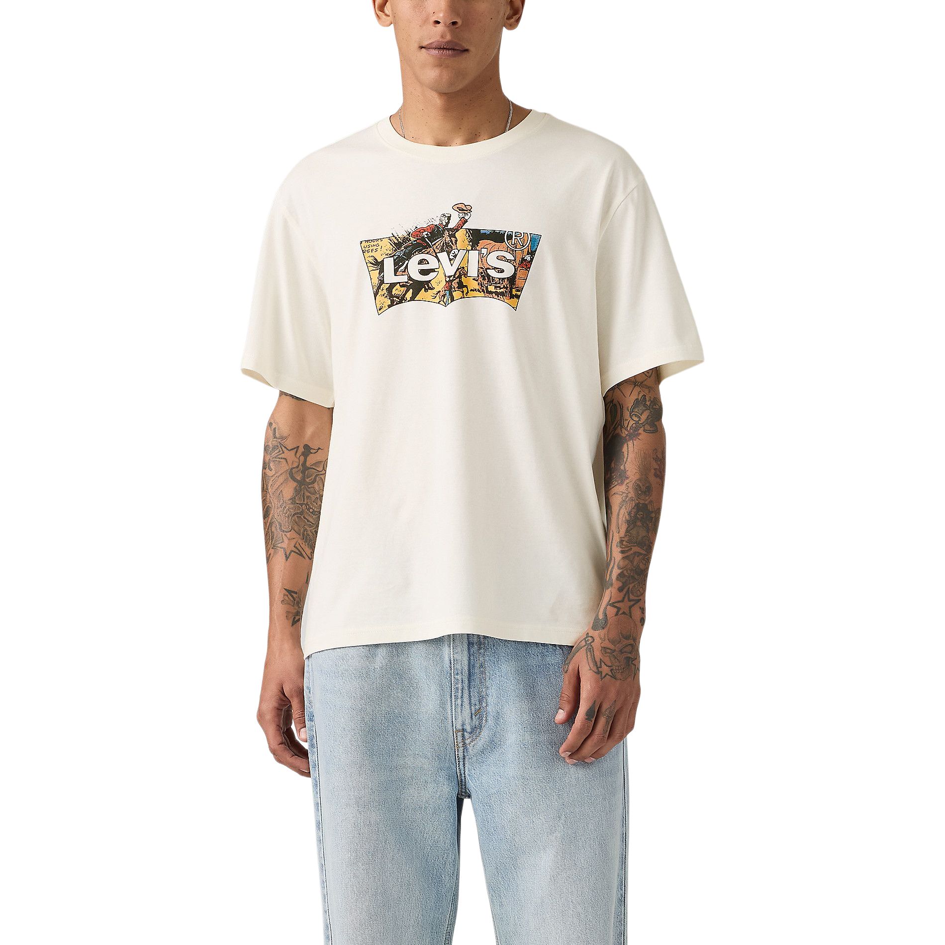 T-shirt graphique décontracté à motif d’ailes de chauve-souris pour hommes, Levi's