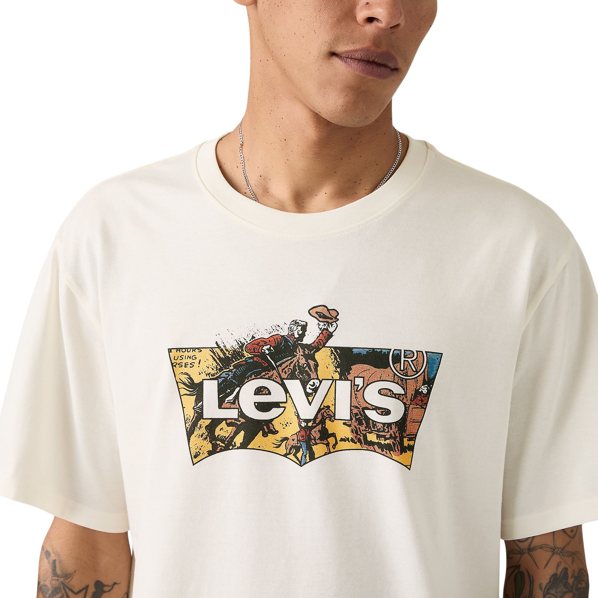 T-shirt graphique décontracté à motif d’ailes de chauve-souris pour hommes, Levi's