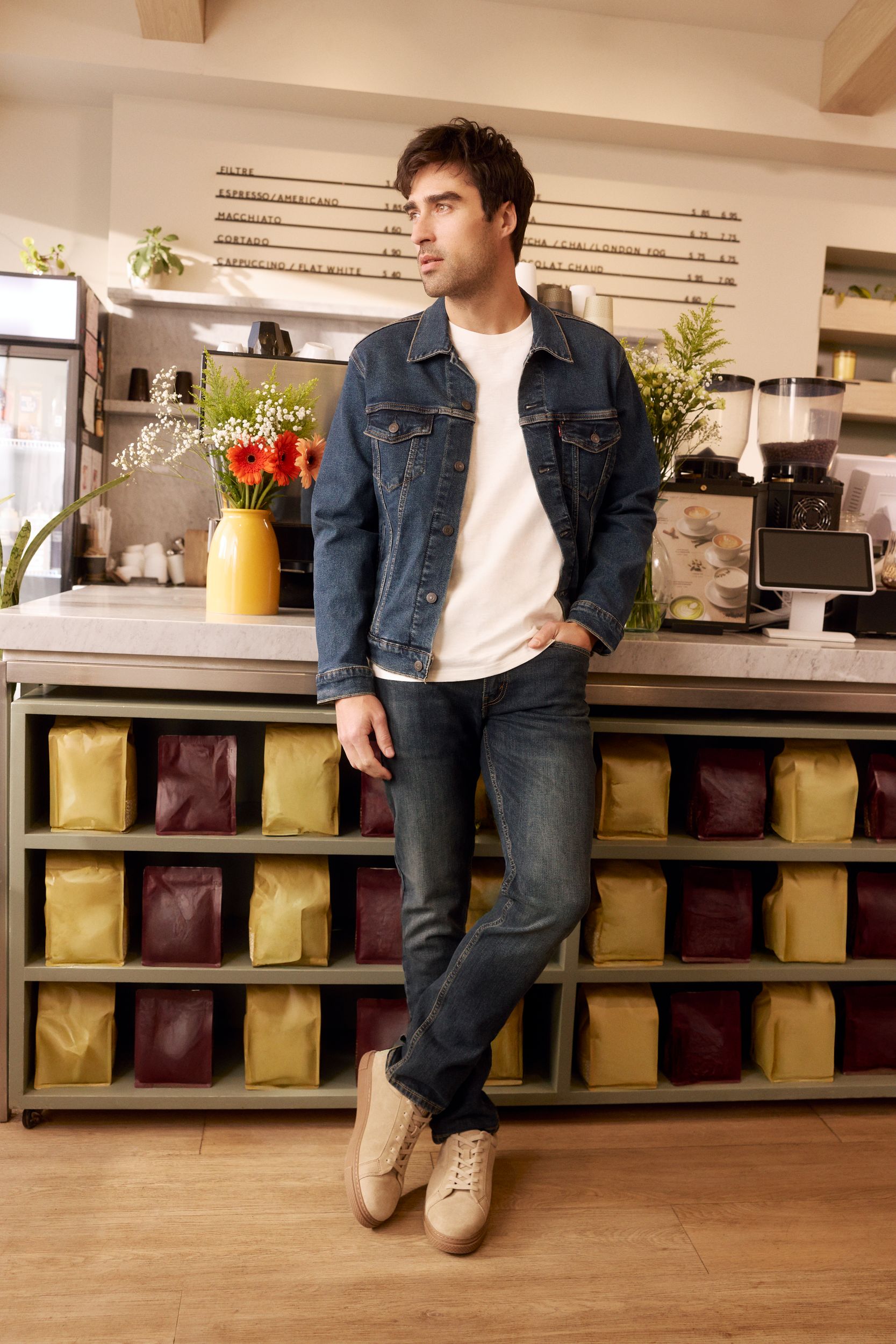 Veste de camionneur en denim à coupe standard pour hommes, Levi's