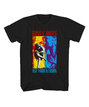 T-shirt graphique avec logo Guns N' Roses pour hommes