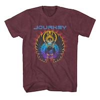 T-shirt graphique avec logo Journey pour hommes Front_Flat