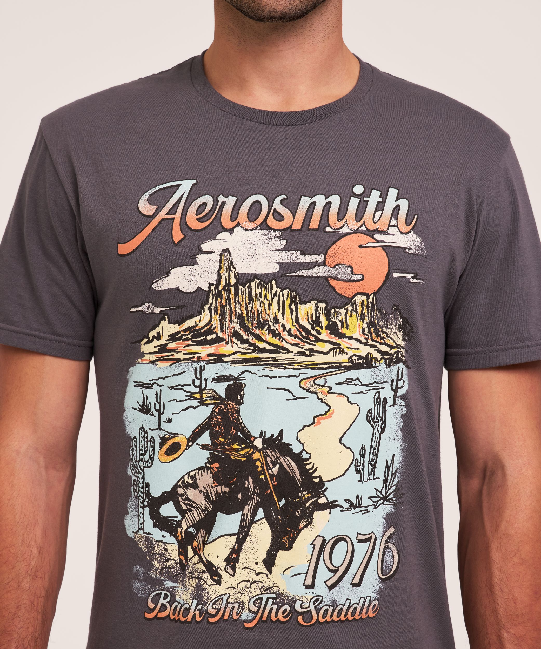 T-shirt de cowboy Aerosmith pour hommes