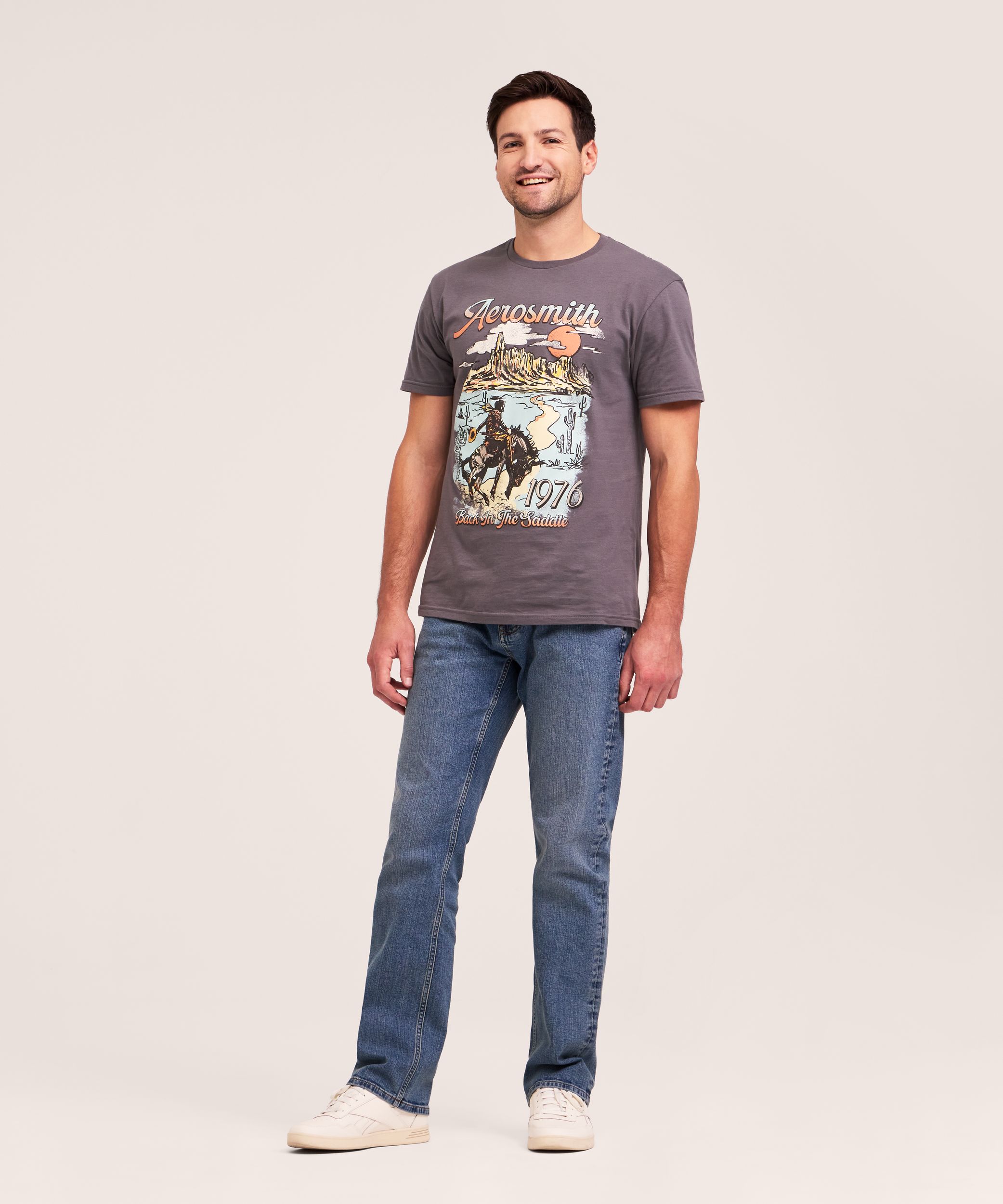T-shirt de cowboy Aerosmith pour hommes