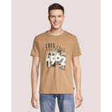 Lois Men's Caleb Short Sleeve Print T-Shirt Front_Flat