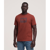 T-shirt graphique avec casque de hockey à coupe carrée pour hommes, CPO, Helly Hansen