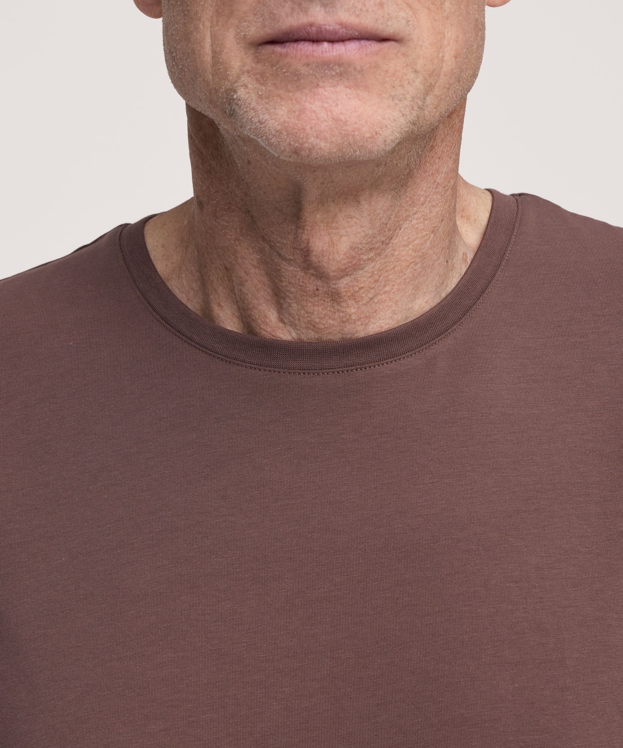T-shirt saisonnier extensible à col ras du cou et manches courtes pour hommes, Denver Hayes