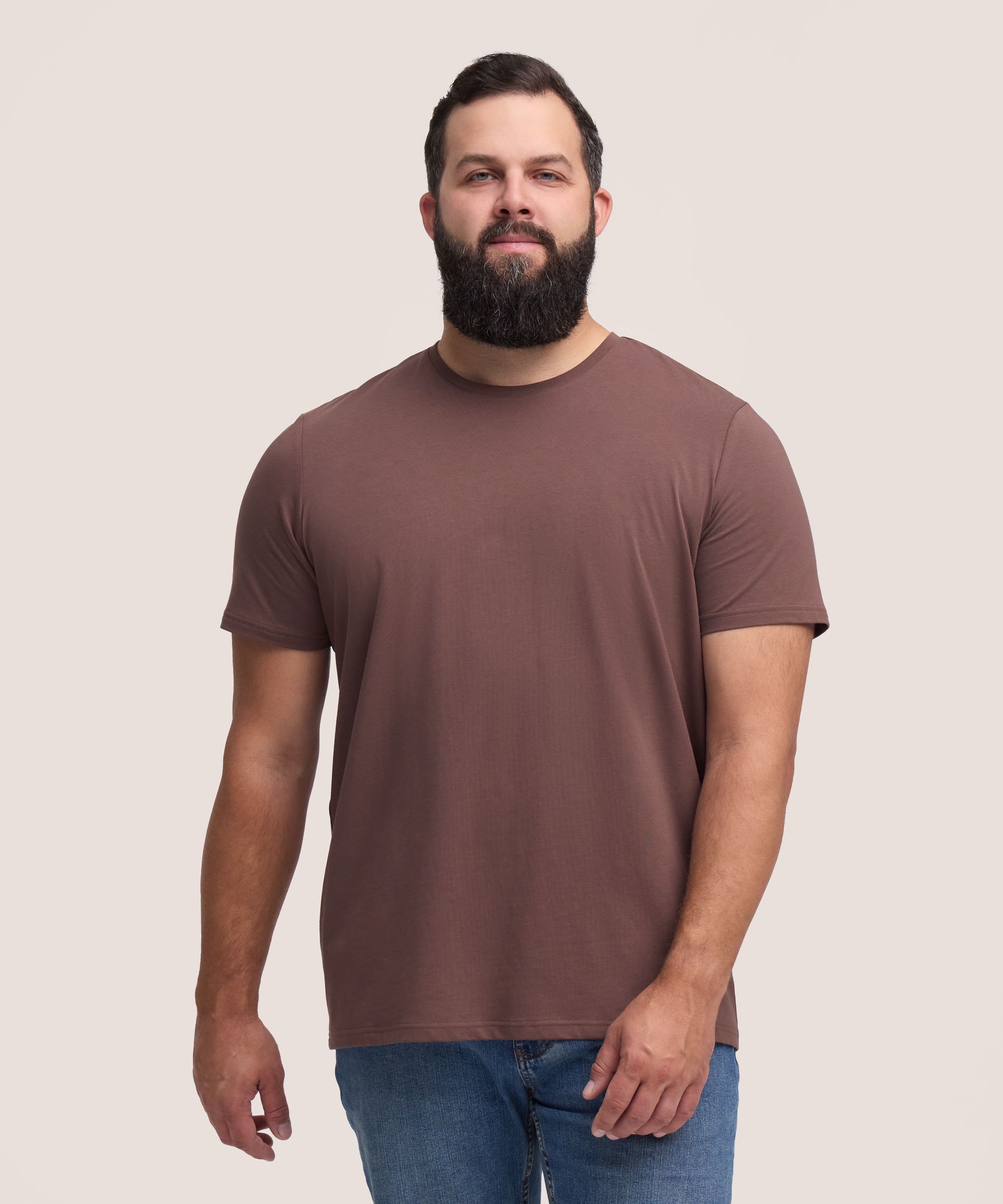 Denver Hayes Men's Short Sleeve Seasonal Stretch Crew Neck T-Shirt