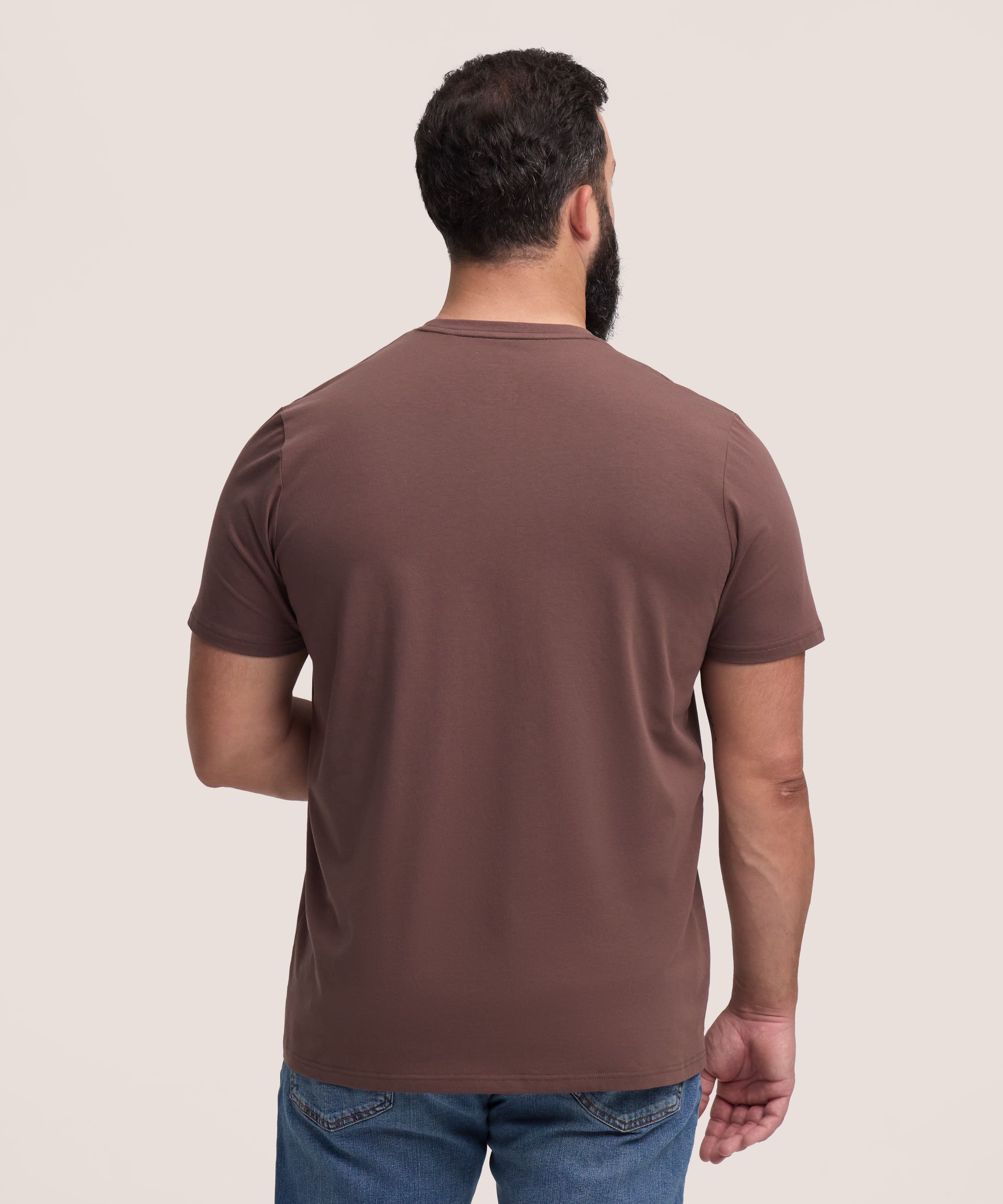 Denver Hayes Men's Short Sleeve Seasonal Stretch Crew Neck T-Shirt