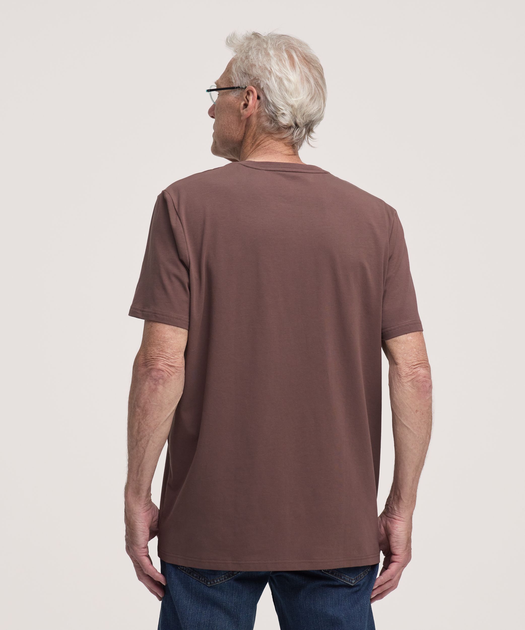 T-shirt saisonnier extensible à col ras du cou et manches courtes pour hommes, Denver Hayes