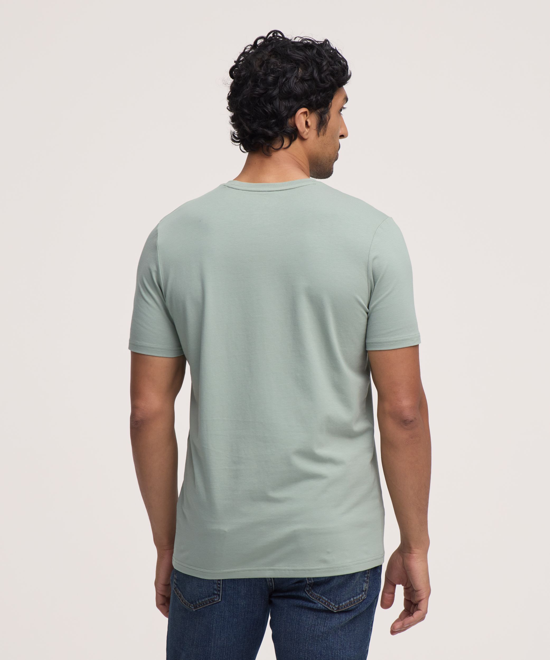 T-shirt saisonnier extensible à col ras du cou et manches courtes pour hommes, Denver Hayes