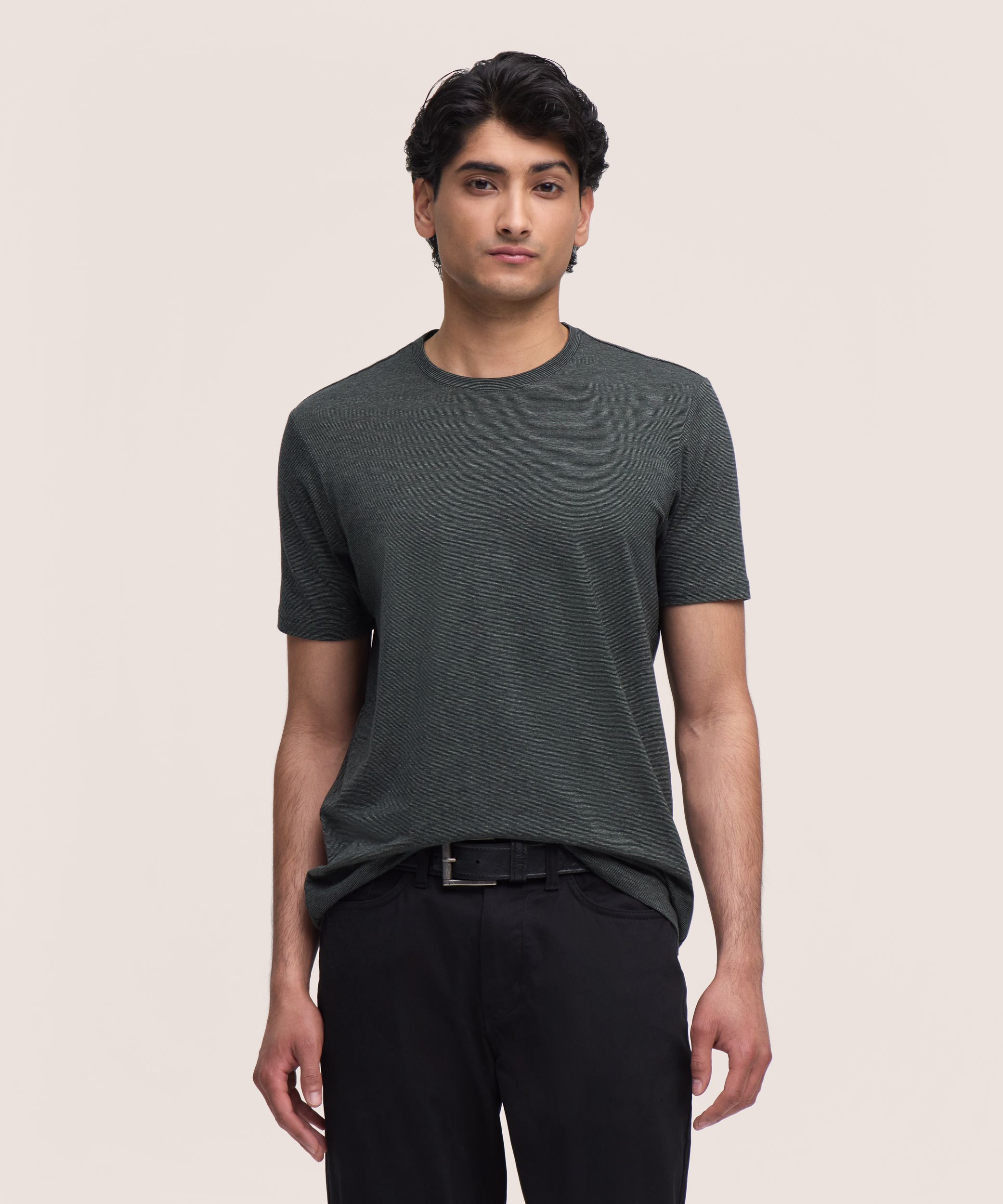 Denver Hayes Men's Short Sleeve Seasonal Stretch Crew Neck T-Shirt