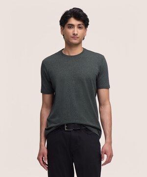 T-shirt saisonnier extensible à col ras du cou et manches courtes pour hommes, Denver Hayes