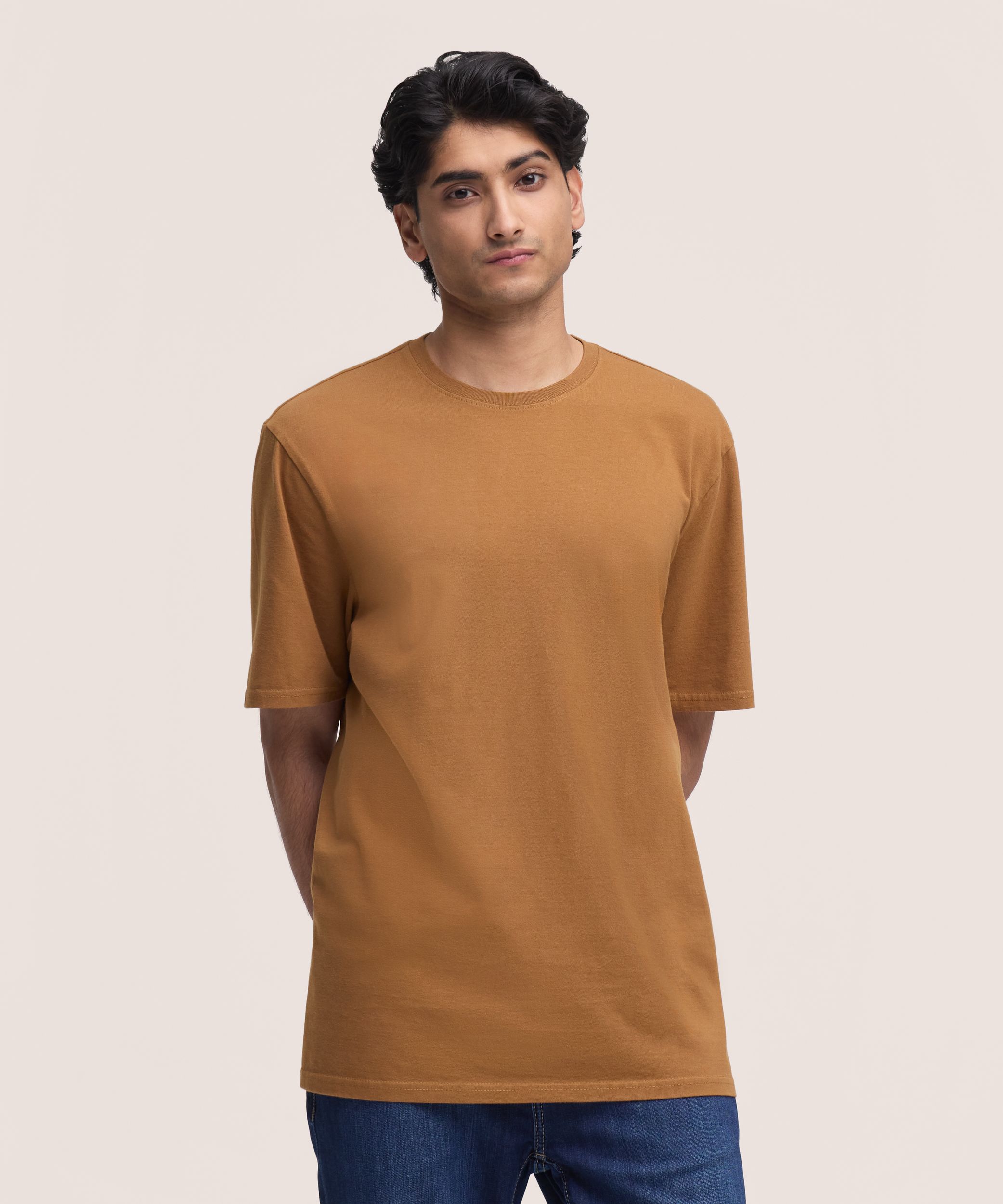 Denver Hayes Men's 50 Wash Classic Fit Crewneck T-Shirt