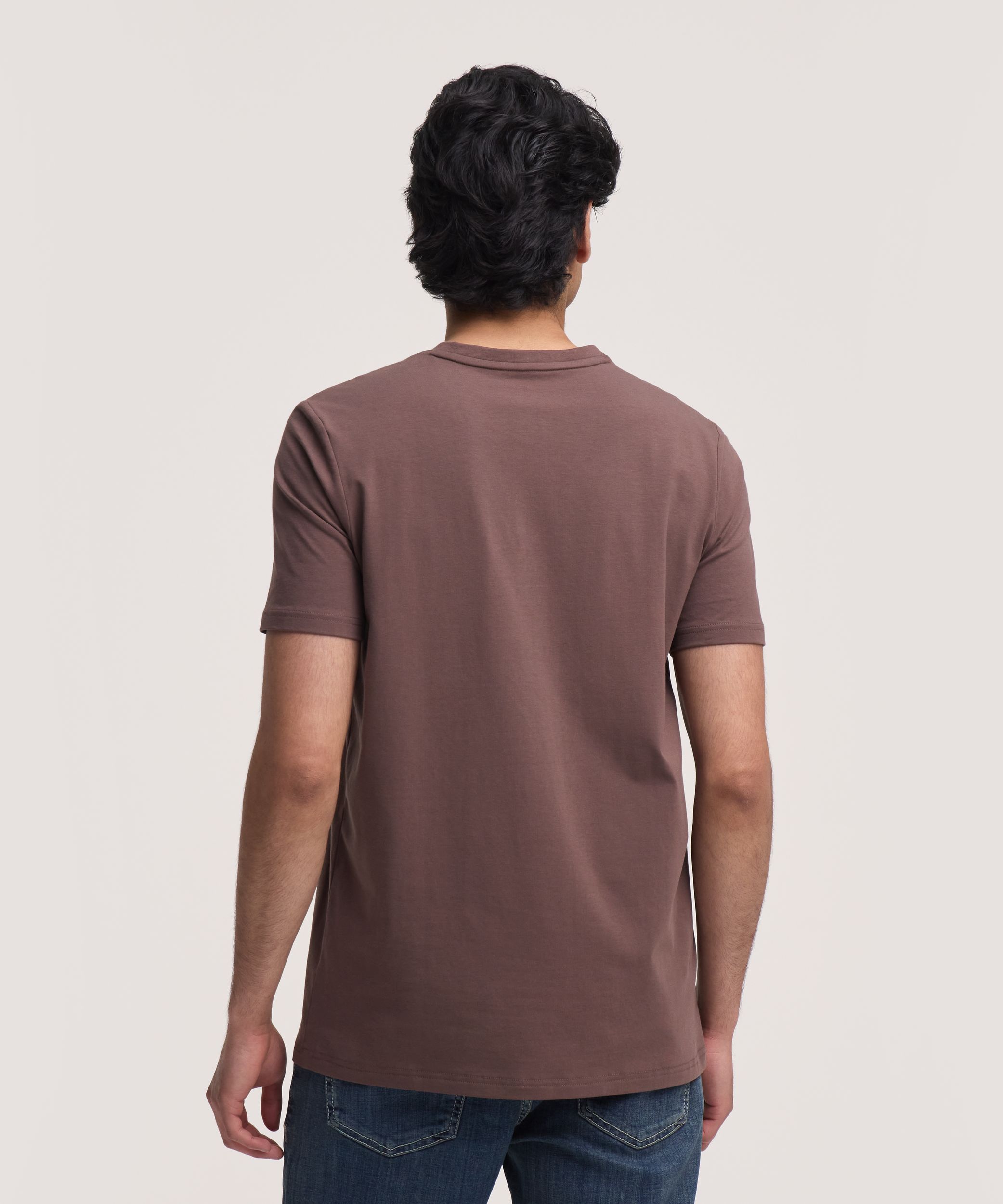 T-shirt saisonnier extensible à encolure en&nbsp;V et manches courtes pour hommes, Denver Hayes