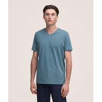 Denver Hayes Men's Short Sleeve Seasonal Stretch V-Neck T-Shirt