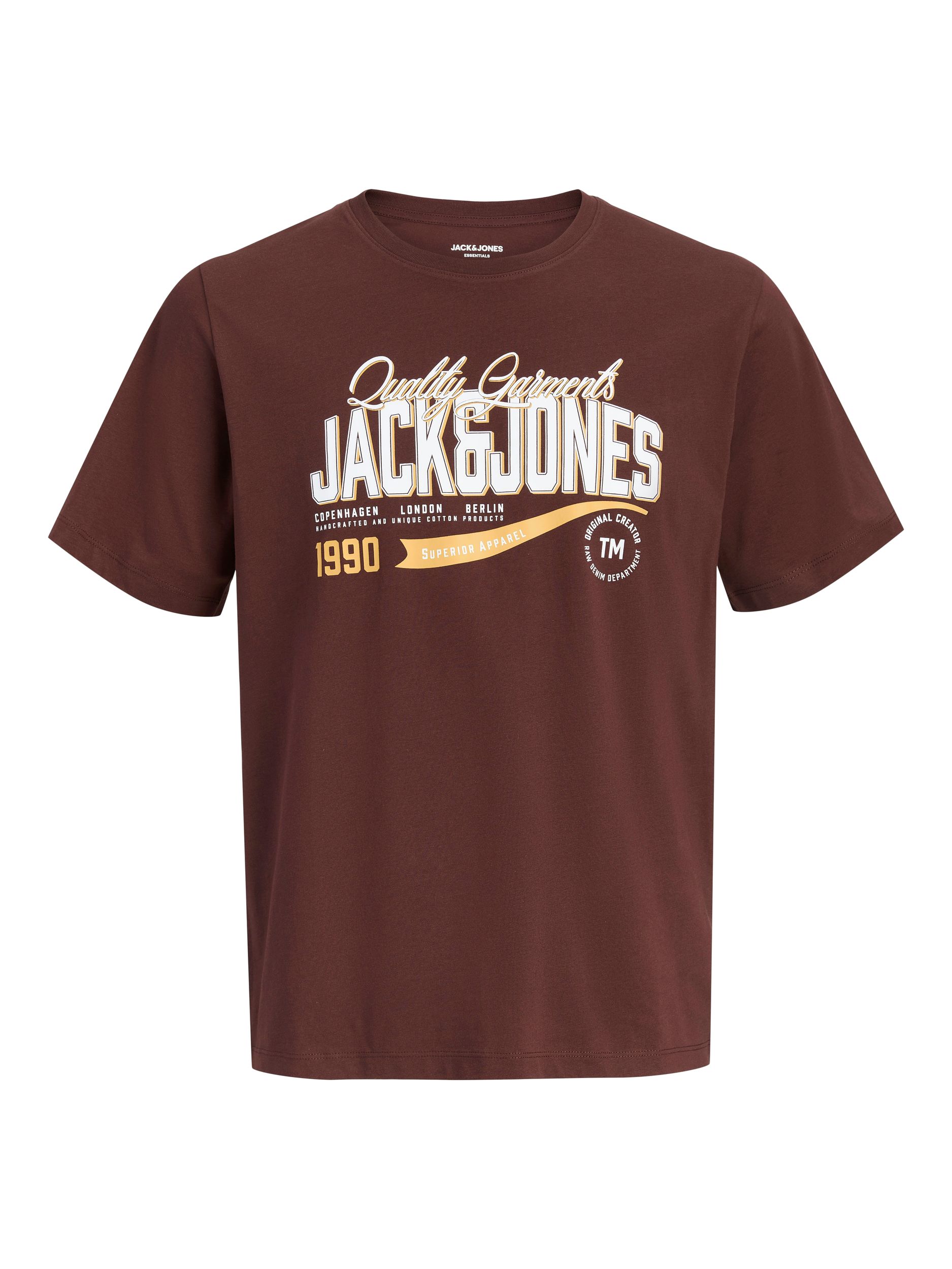 T-shirt biologique à logo pour hommes, Jack & Jones