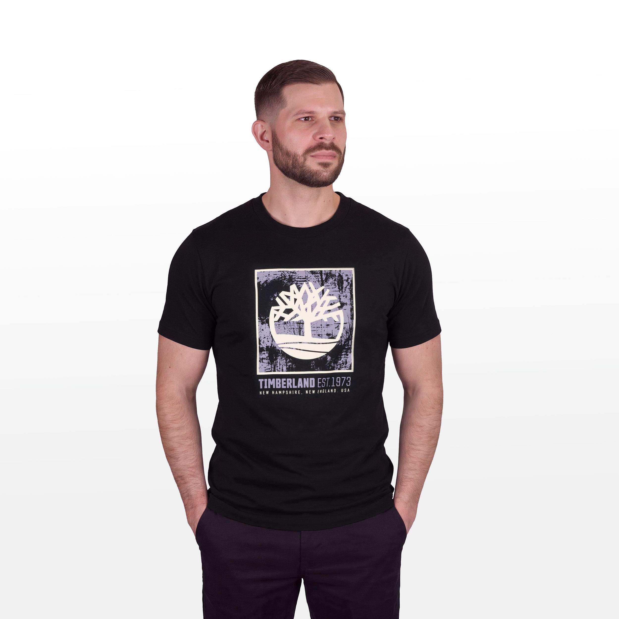 Timberland Men's Short Sleeve Tree Logo T-Shirt