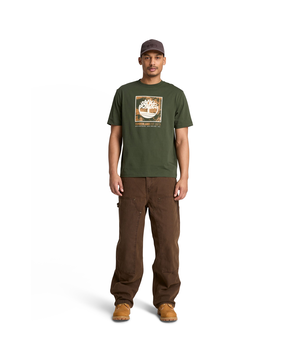 Timberland Men's Short Sleeve Tree Logo T-Shirt