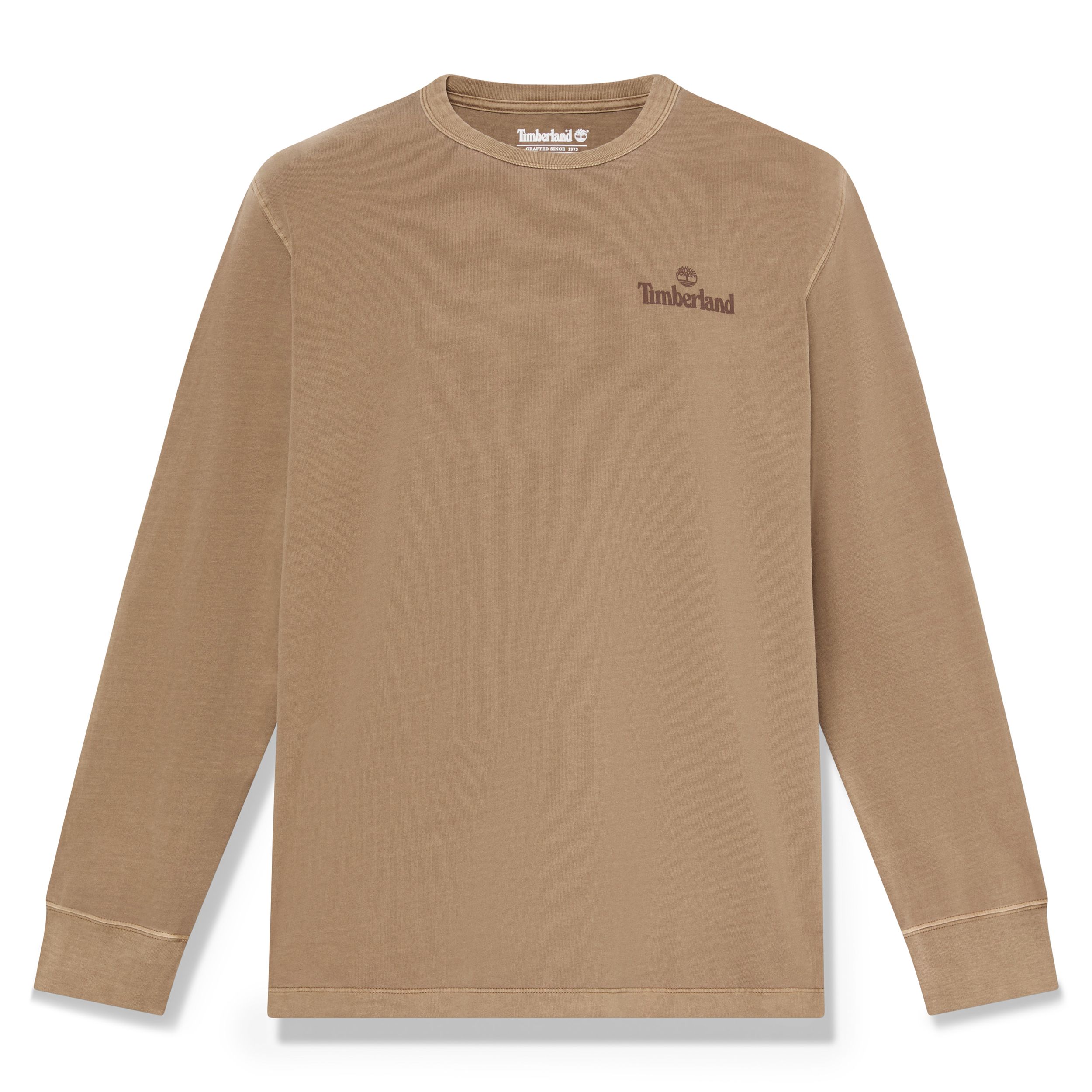 T-shirt à manches longues teint en pièce pour hommes, Timberland