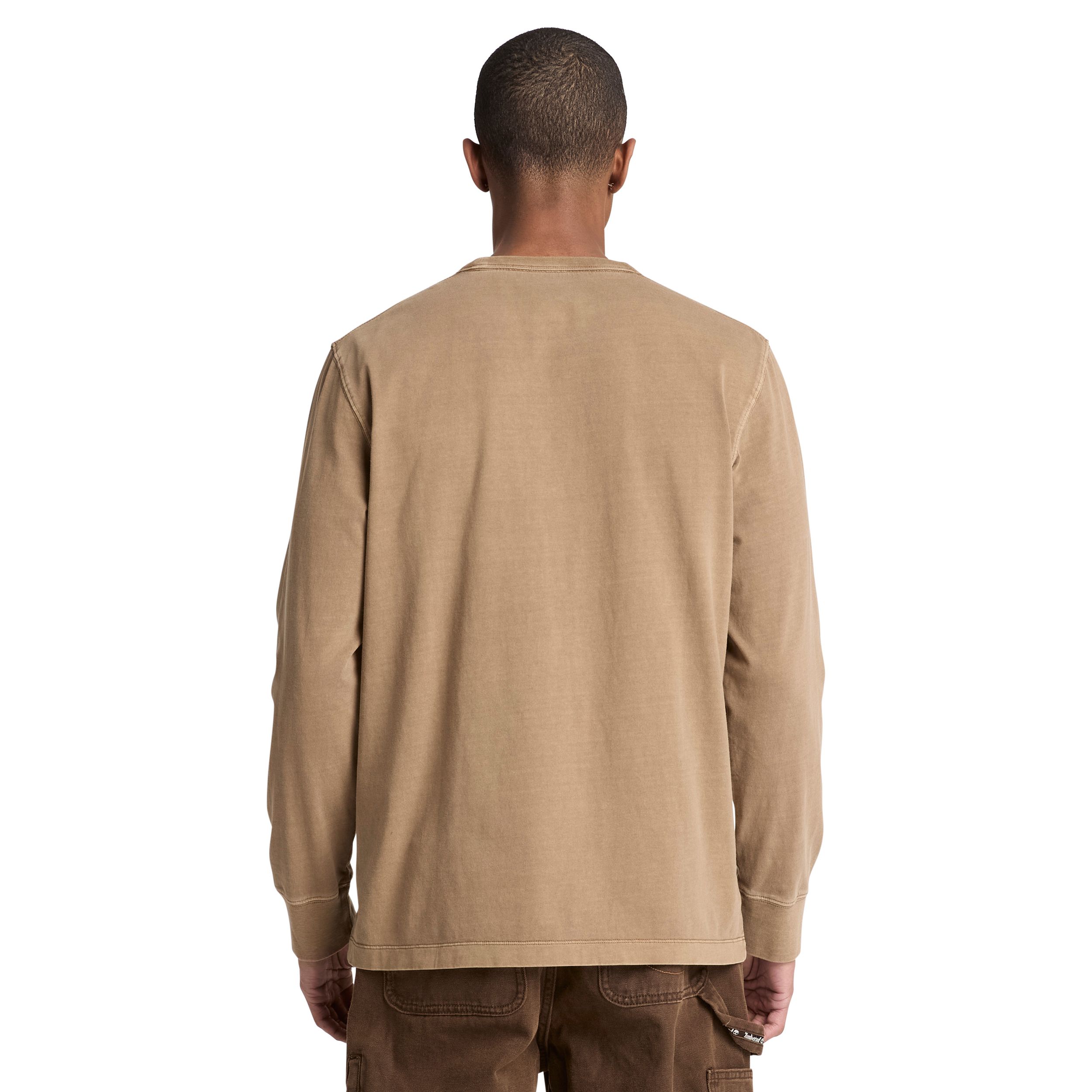 T-shirt à manches longues teint en pièce pour hommes, Timberland