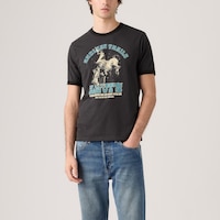 Levi's Men's Short Sleeve Graphic Ringer T-Shirt